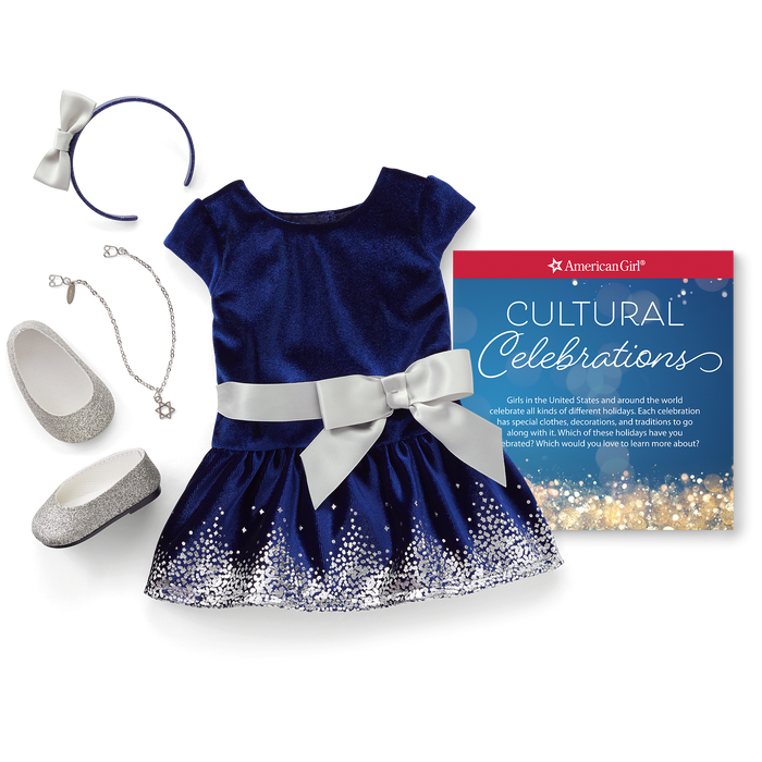 Hanukkah Celebration Outfit for 18-inch Dolls A9