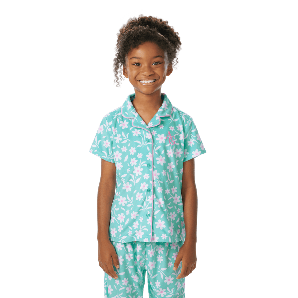Flower Fun PJs for Girls A4