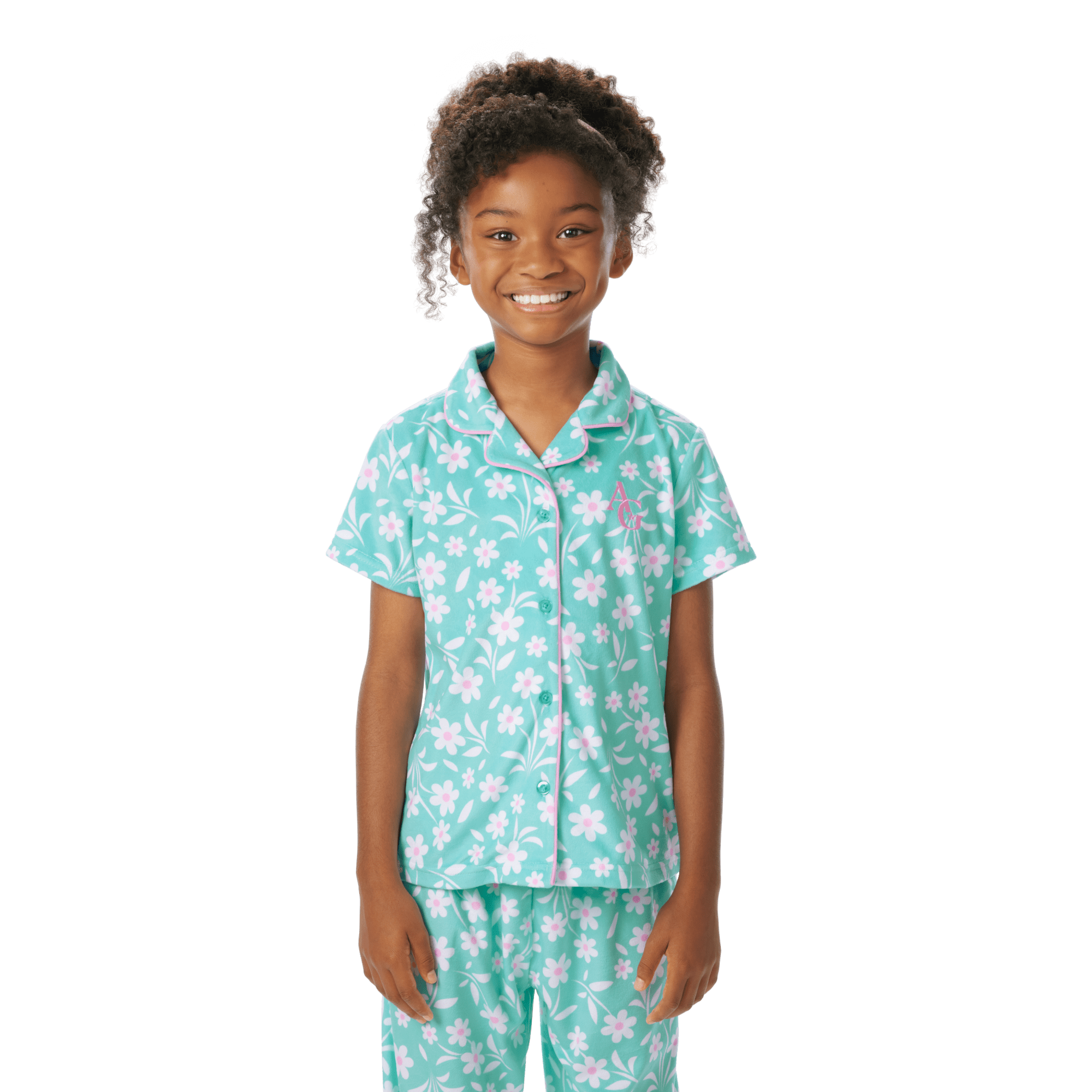 Flower Fun PJs for Girls A4