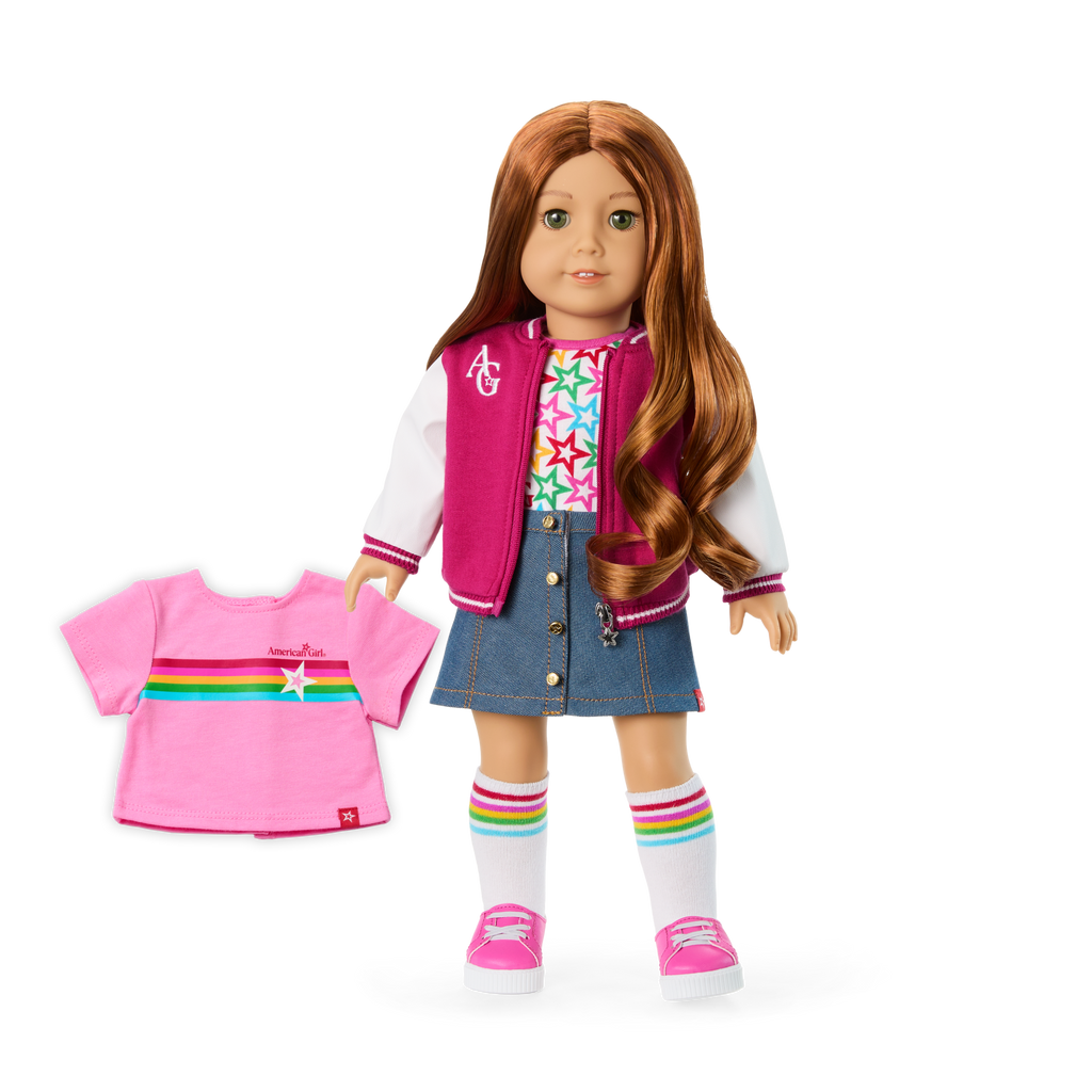 Truly Me™ 18-inch Doll #103 with wavy red hair A9