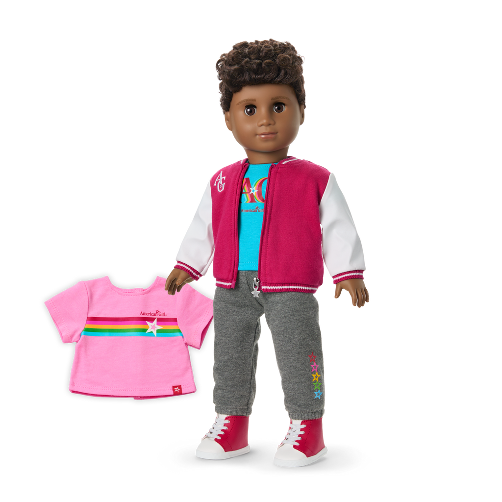 Truly Me™ 18-inch Doll #113 with curly dark-brown hair A0