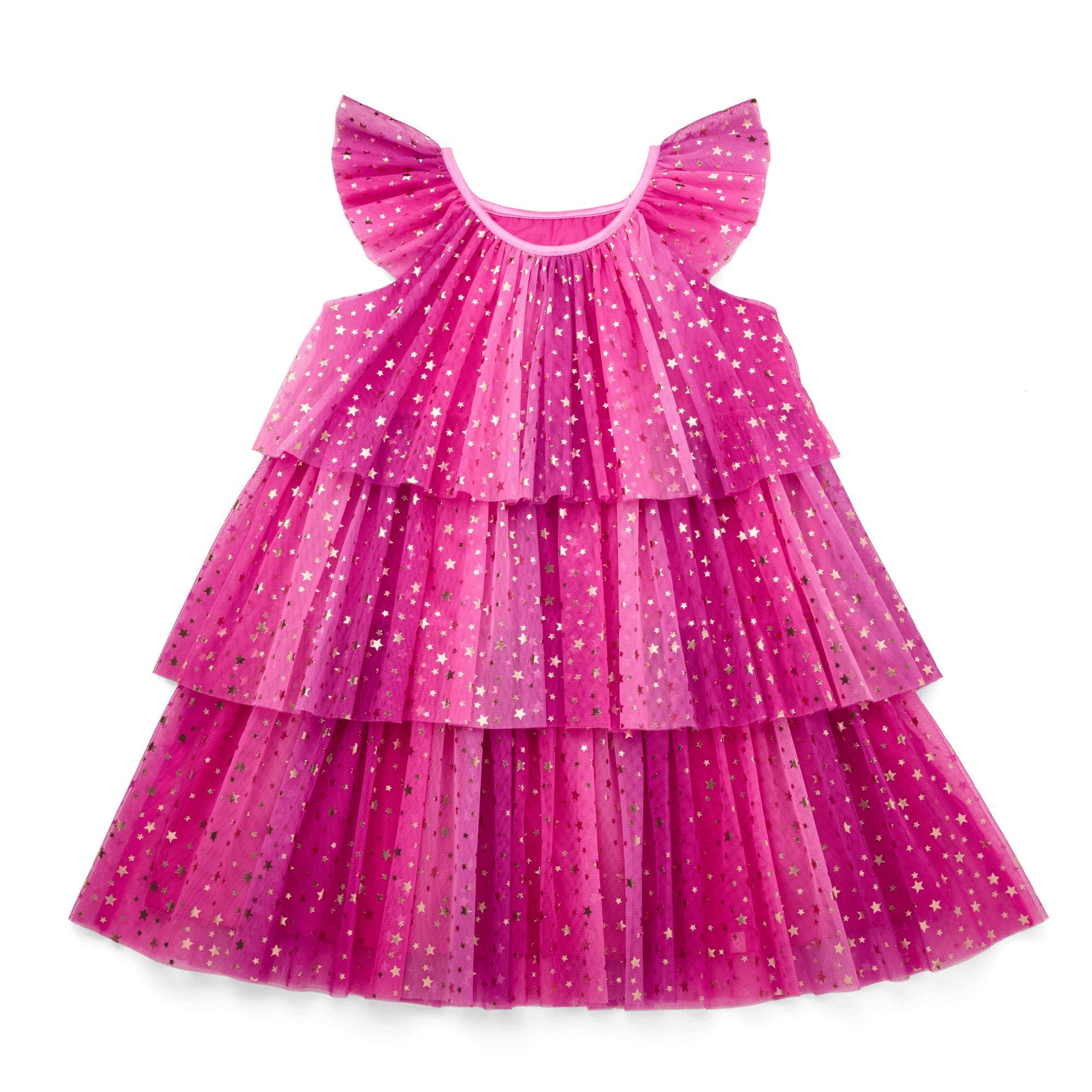 Pink Party-Ready Dress for Girls B3