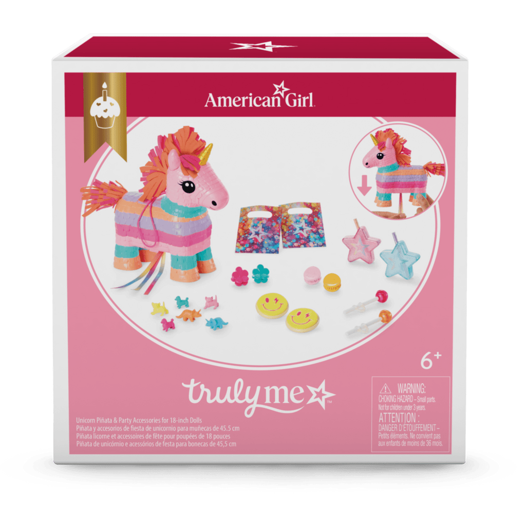 Unicorn Piñata & Party Accessories for 18-inch Dolls B1