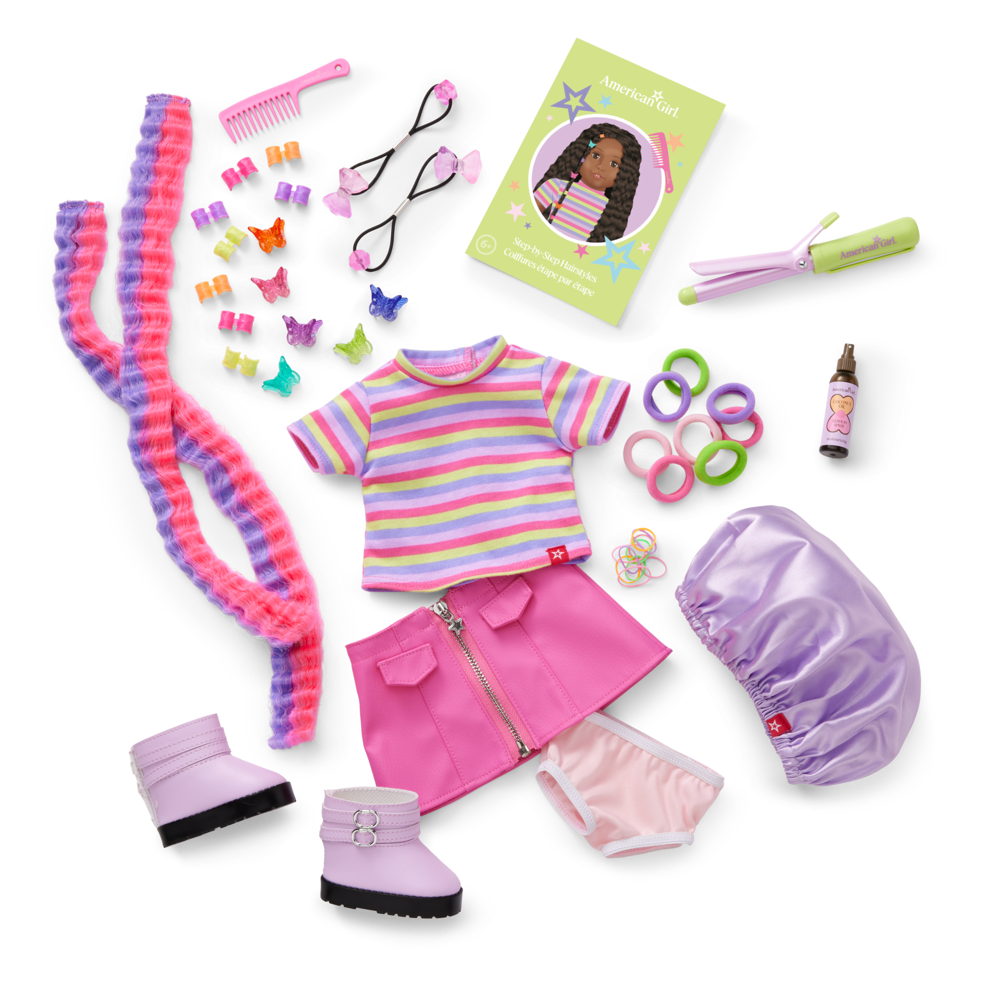 Long Hair Looks™ by Truly Me™ 18-inch Doll #135 & hair accessories E9
