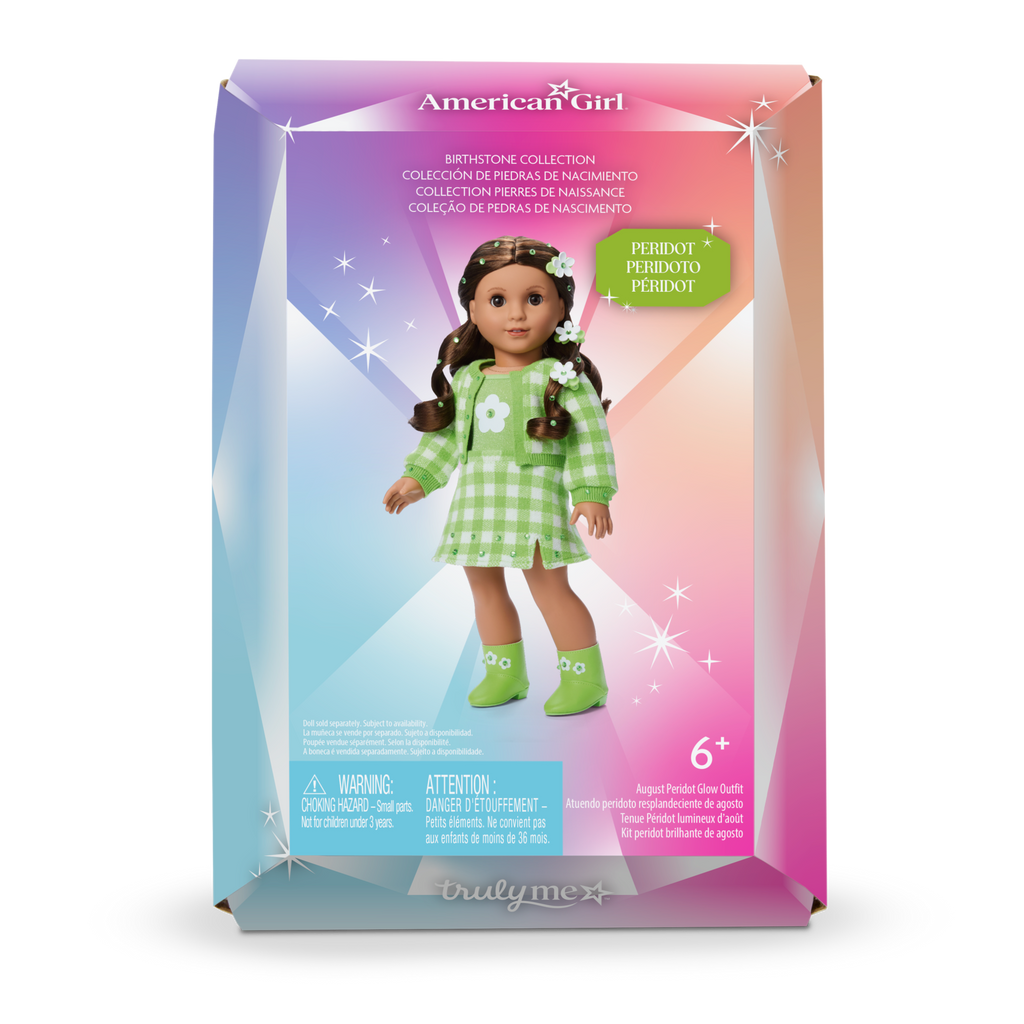 August Peridot Glow Outfit for 18-inch Dolls F6