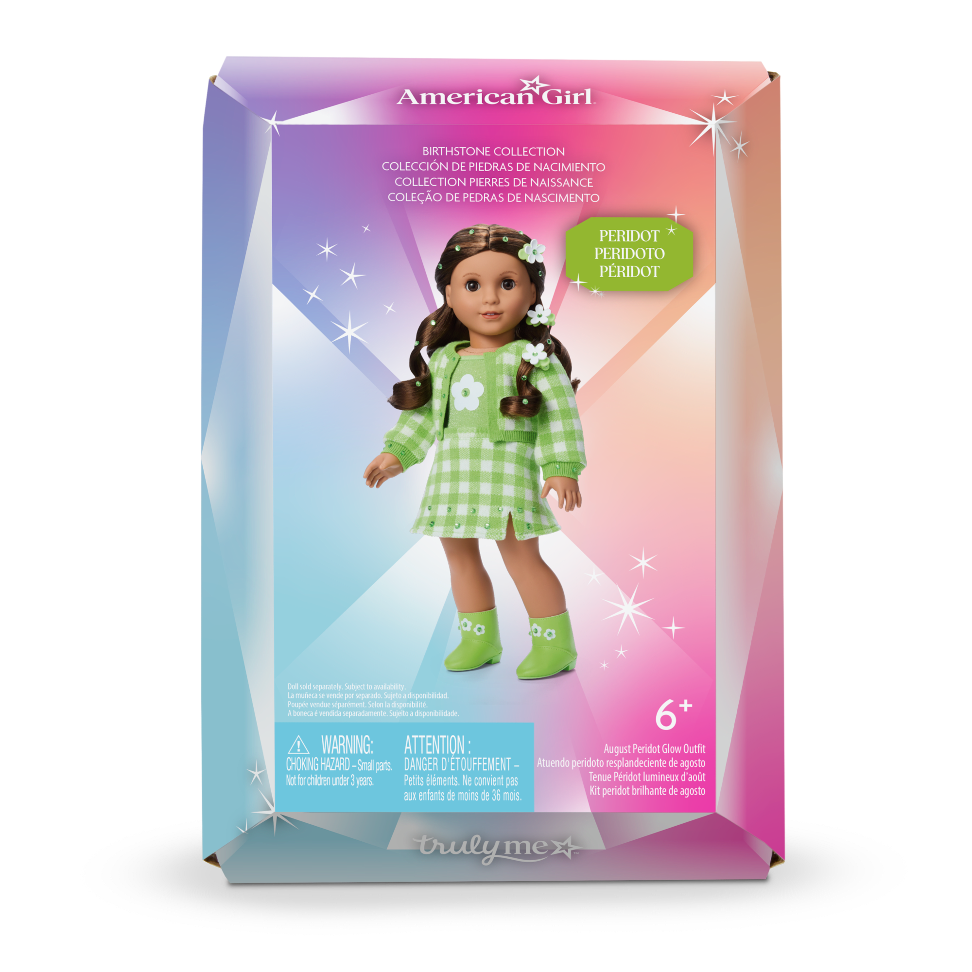 August Peridot Glow Outfit for 18-inch Dolls F6