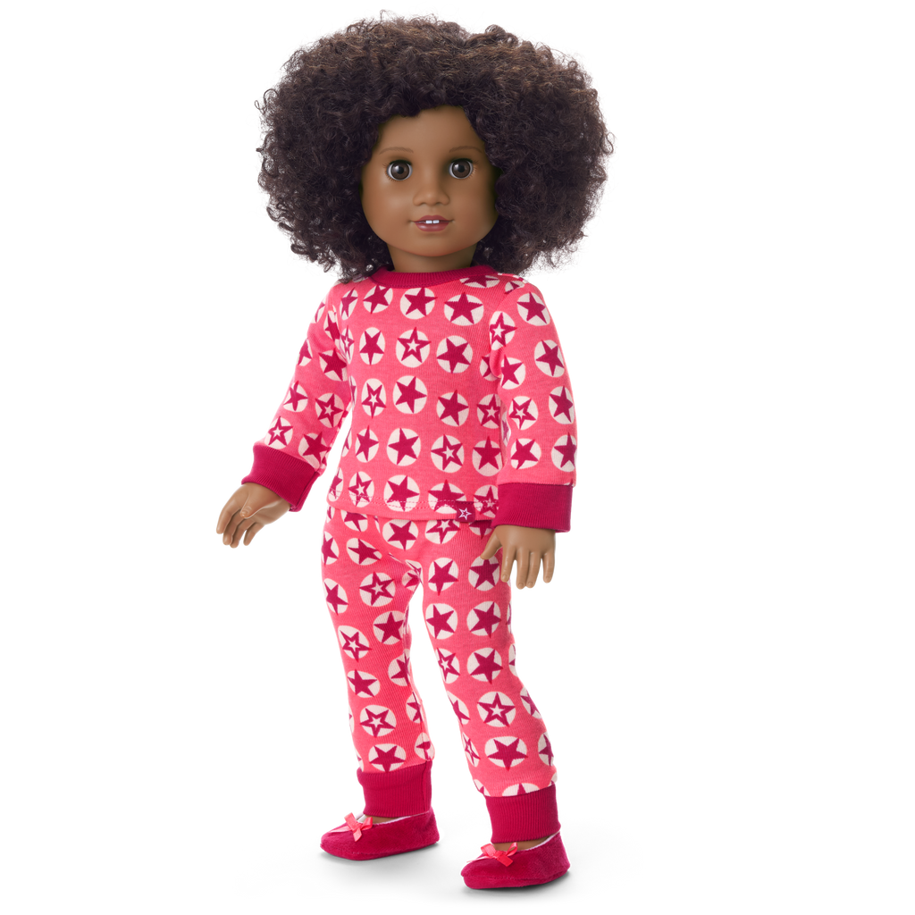 American Girl® x Hanna Andersson Berry Bright Stars Pajamas for 18-inch Dolls C5