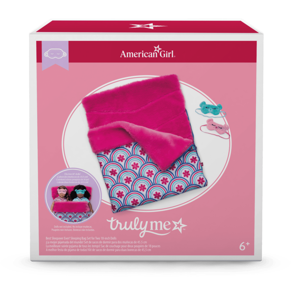 Best Sleepover Ever! Sleeping Bag Set for Two 18-inch Dolls F8