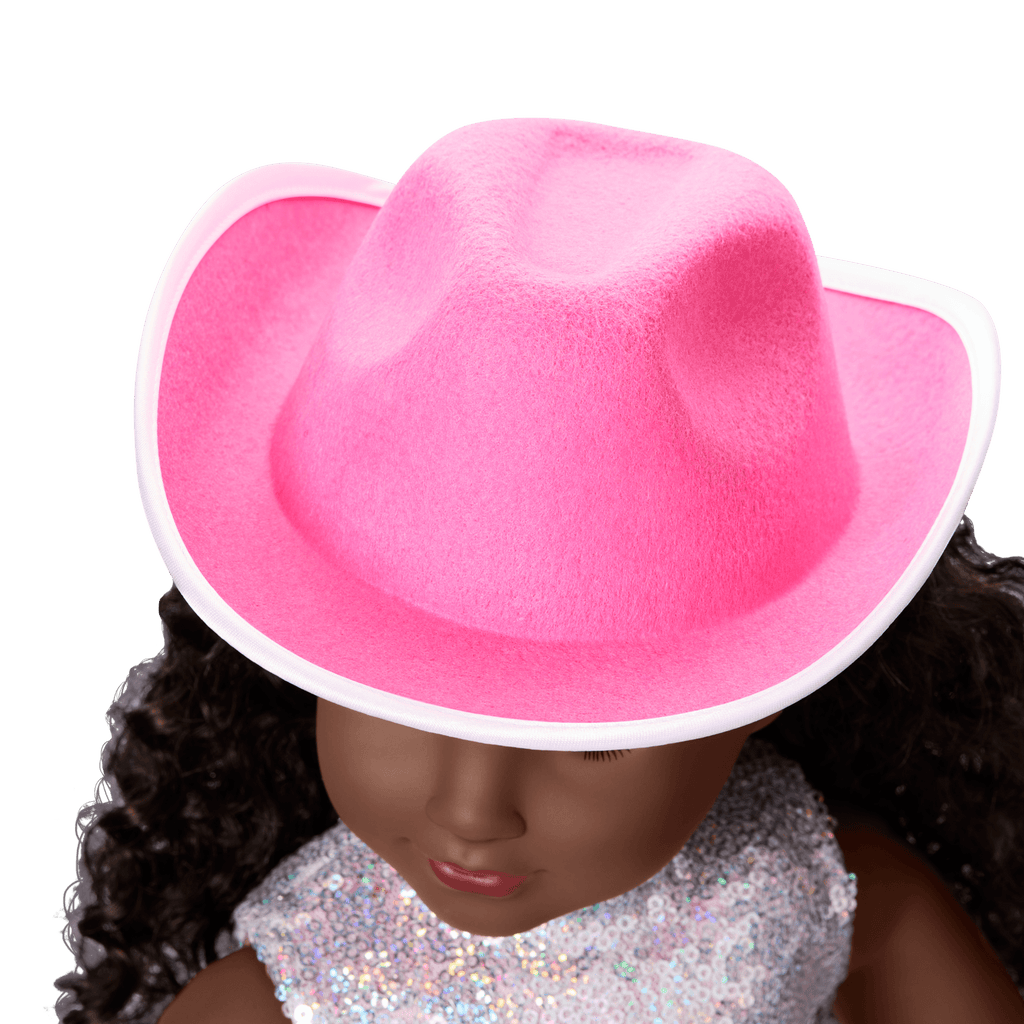 Glam Pink Cowgirl Outfit for 18-inch Dolls D6
