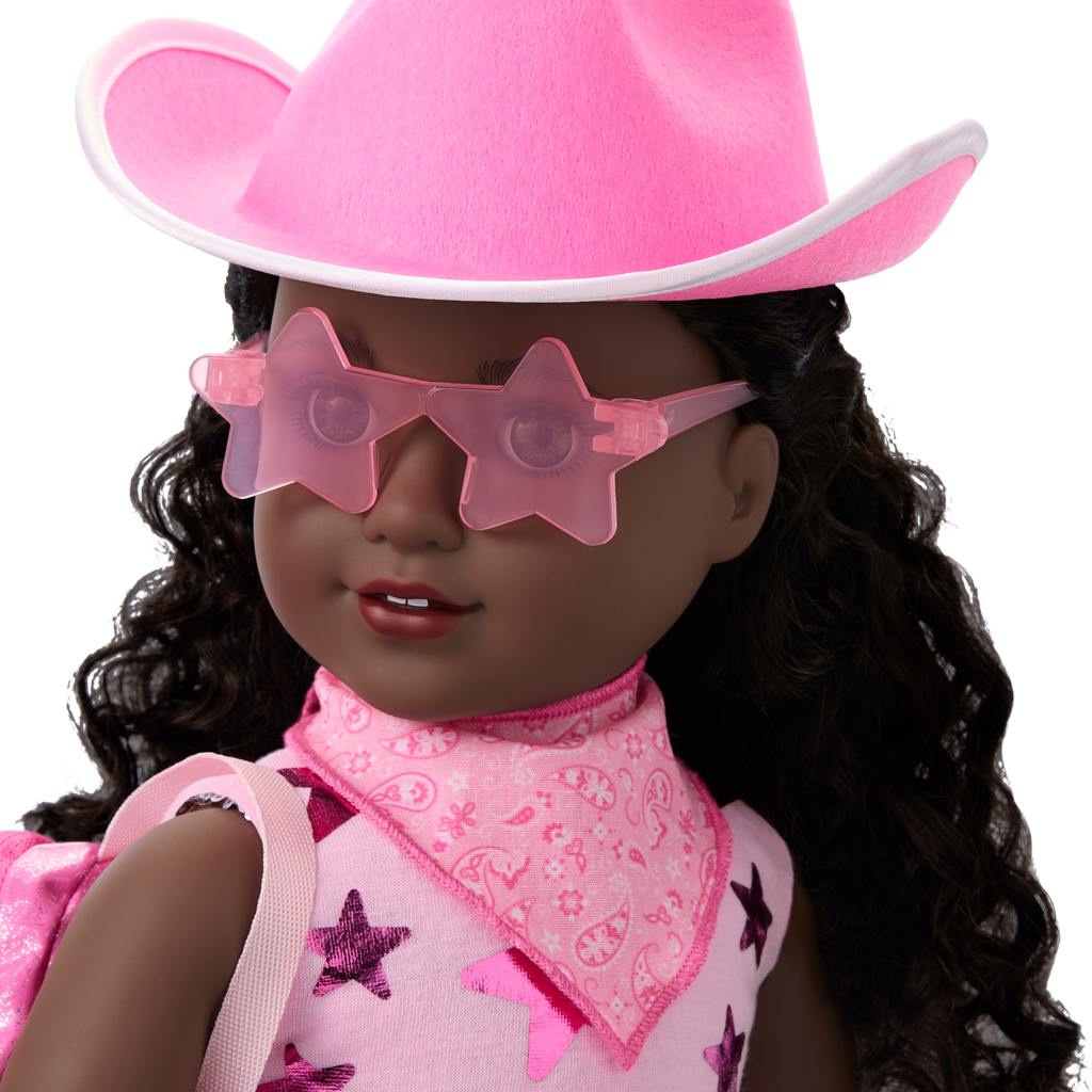 Pink Spotted Cow Backpack & Accessory Set for 18-inch Dolls A5