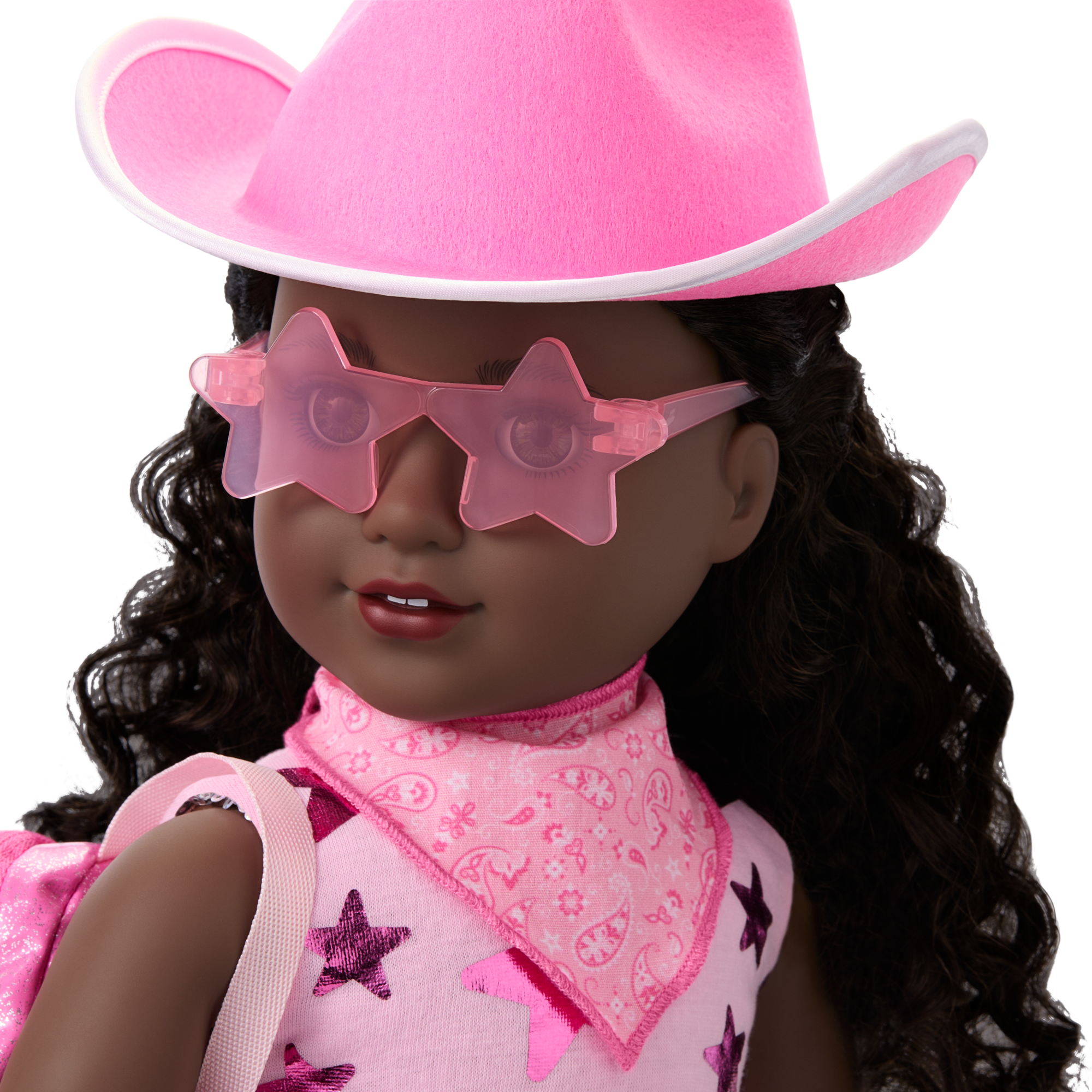 Pink Spotted Cow Backpack & Accessory Set for 18-inch Dolls A5