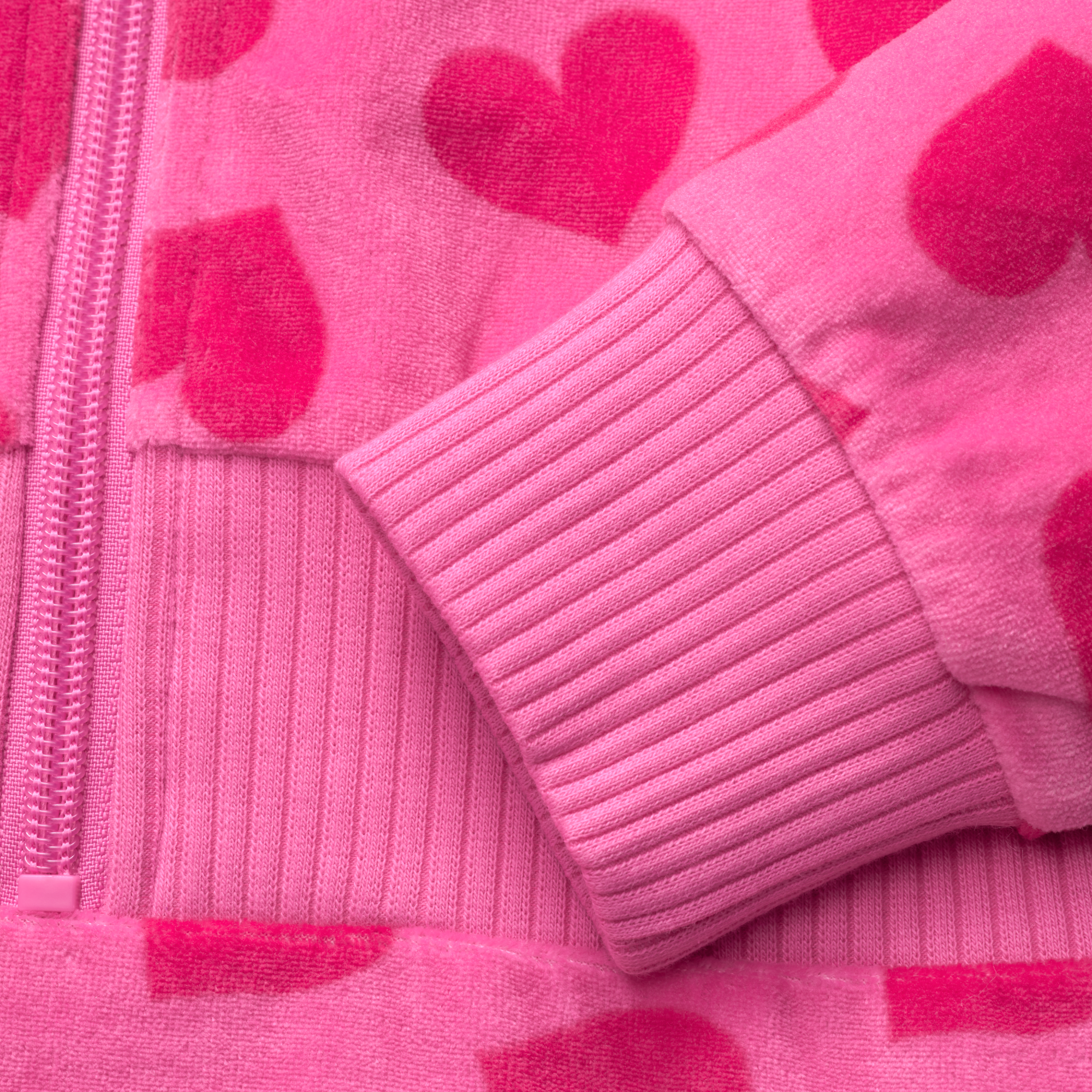 Pink Hearts Hoodie Dress for Girls B0