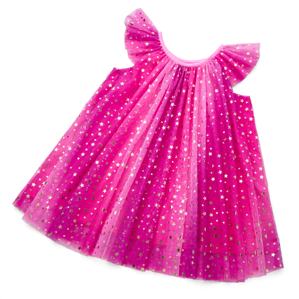 Pink Party-Ready Dress for Little Girls (Bitty Baby®) B6
