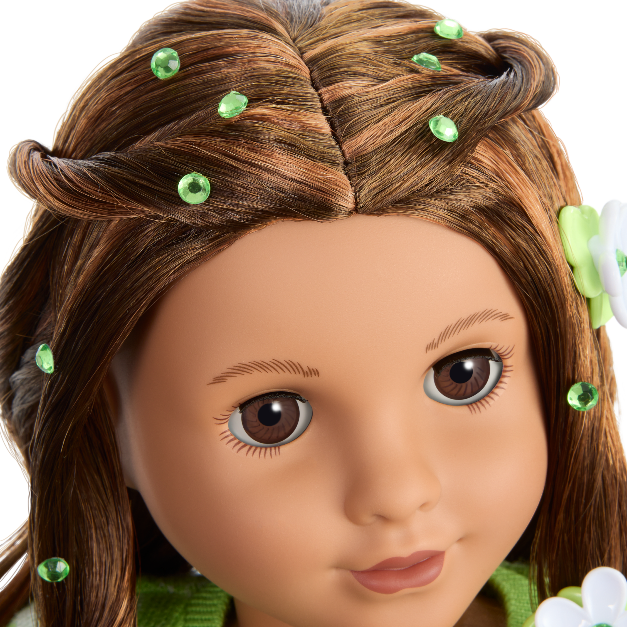 August Peridot Glow Outfit for 18-inch Dolls F6