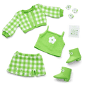August Peridot Glow Outfit for 18-inch Dolls F6