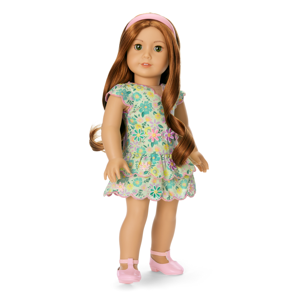 Pastel Petals Dress for 18-inch Dolls E7