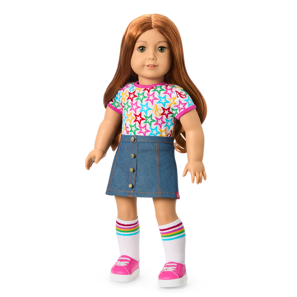 Truly Me™ 18-inch Doll #103 with wavy red hair A9