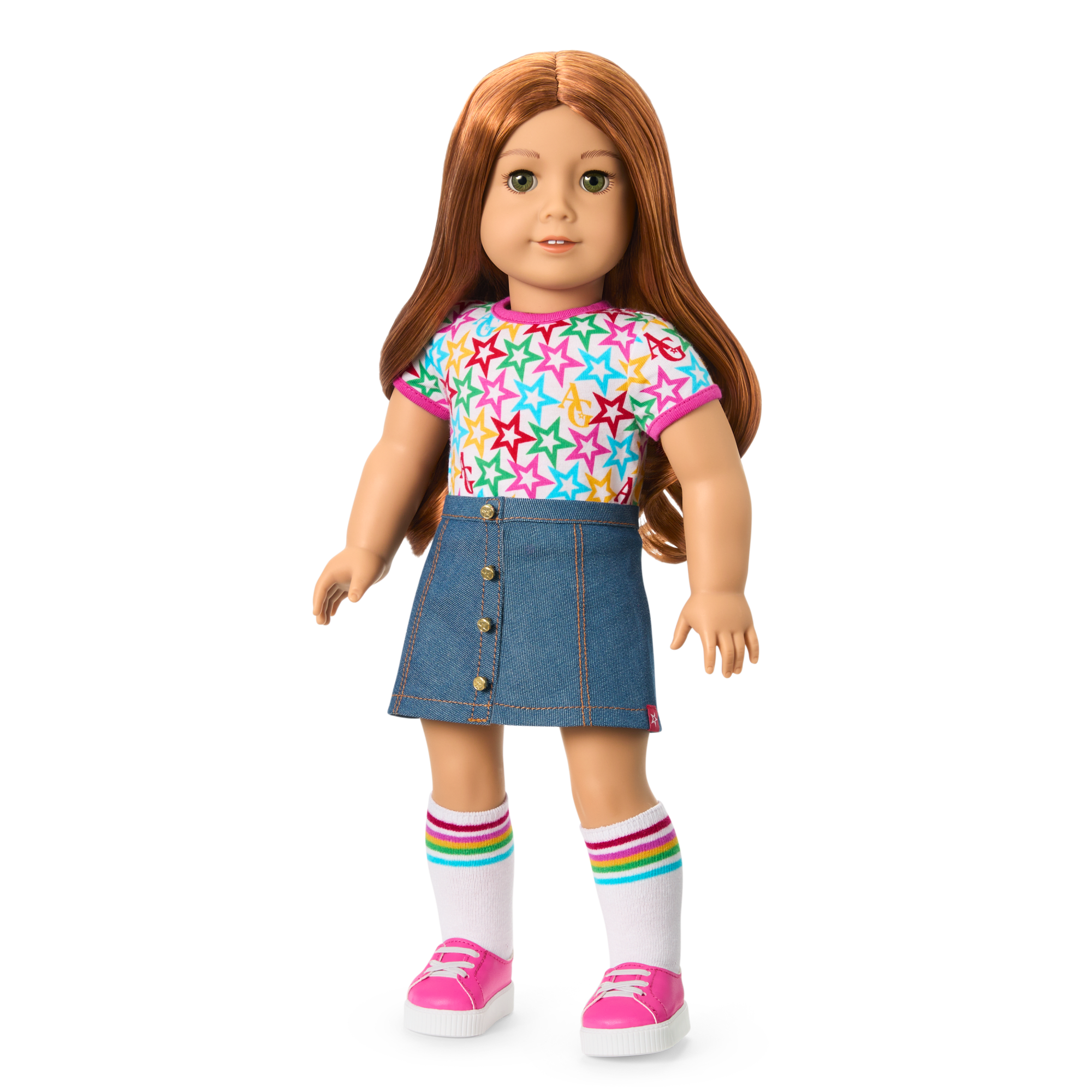 Truly Me™ 18-inch Doll #103 with wavy red hair A9