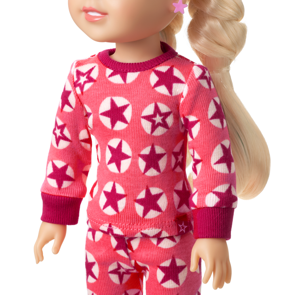 American Girl® x Hanna Andersson Berry Bright Stars Pajamas for 14.5-inch Dolls B7