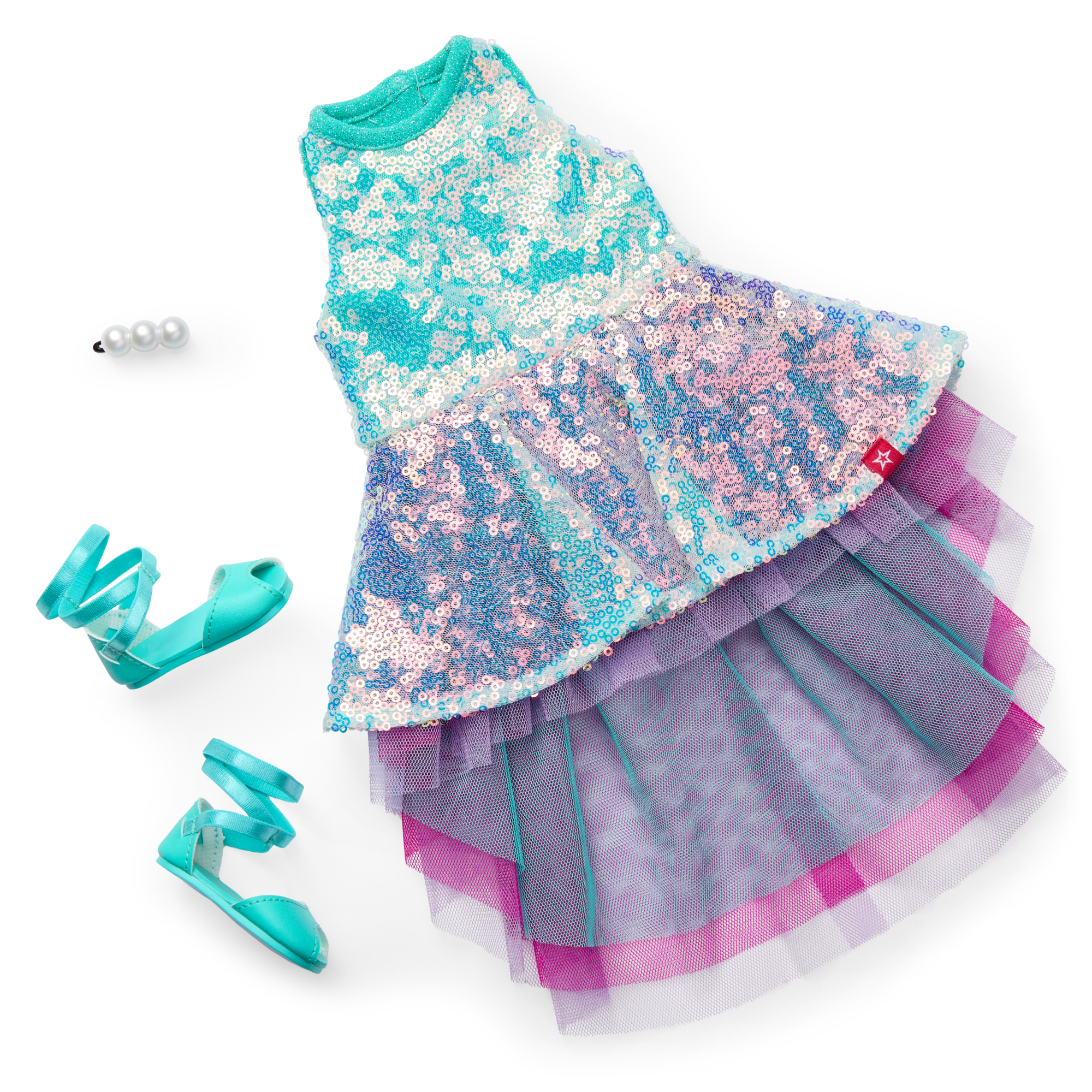 Glam Shimmering Ocean Outfit for 18-inch Dolls A3