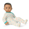 Bitty Baby® Doll #5 with dark-brown hair in Pastel Blue C2