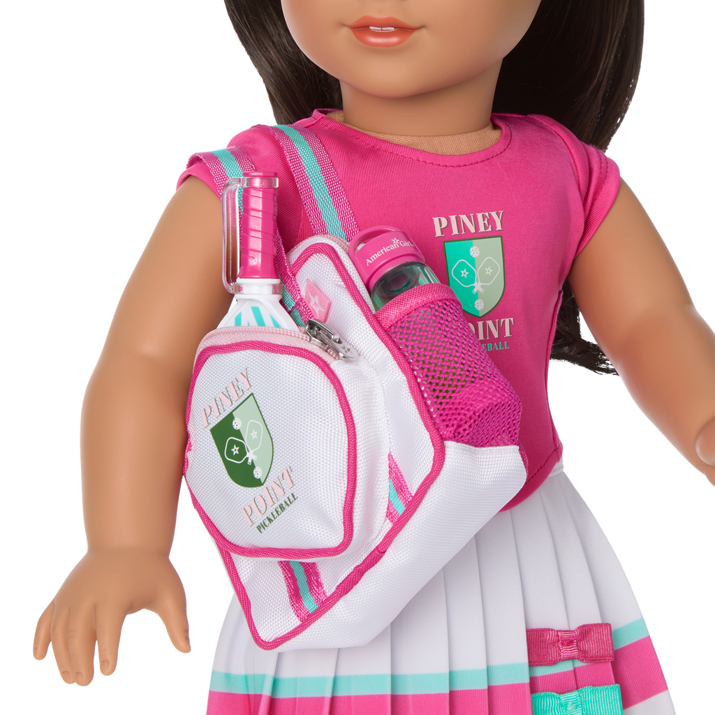 Raquel's™ Pickleball Bag & Paddle Set for 18-inch Dolls (Girl of the Year™ 2026) E8