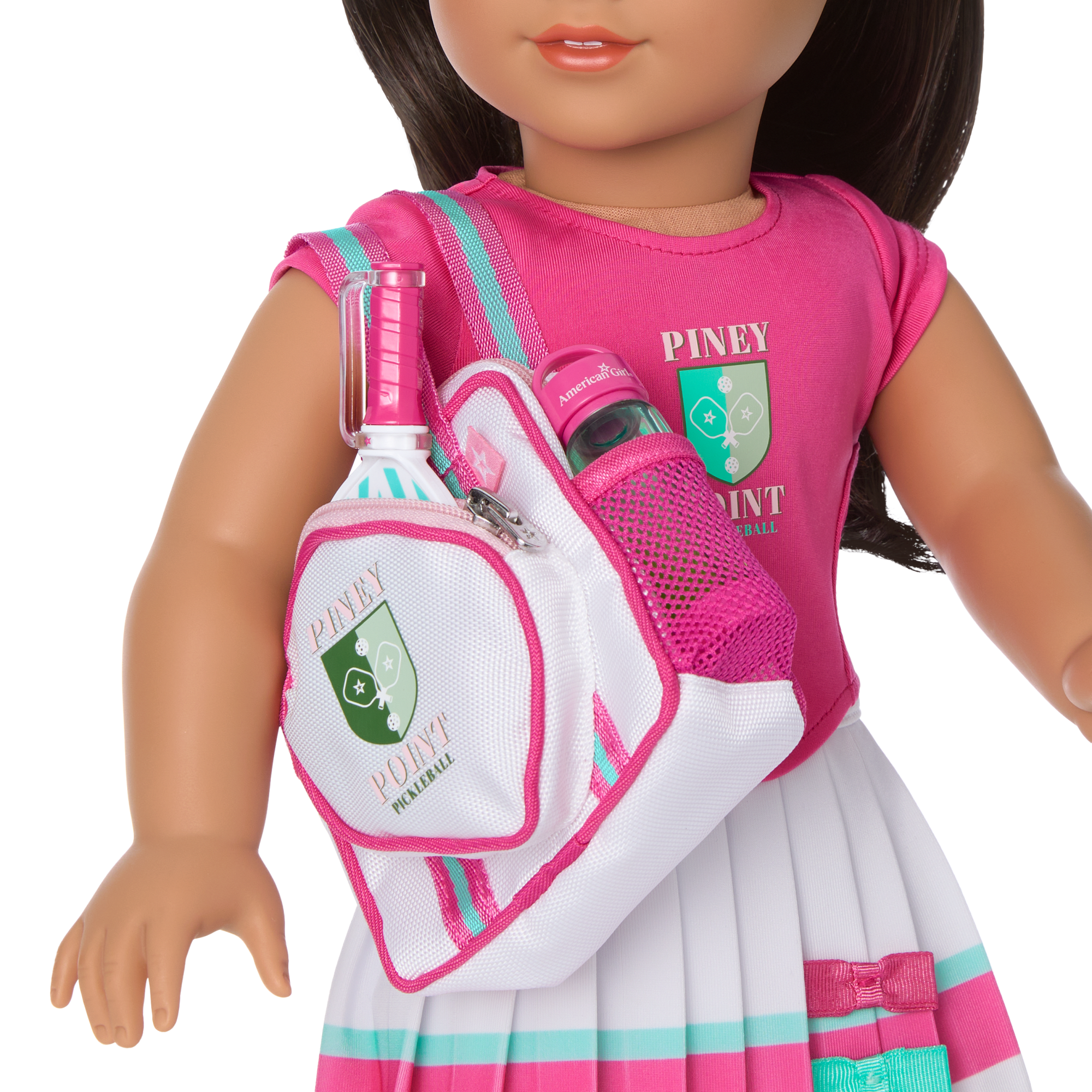 Raquel's™ Pickleball Bag & Paddle Set for 18-inch Dolls (Girl of the Year™ 2026) E8