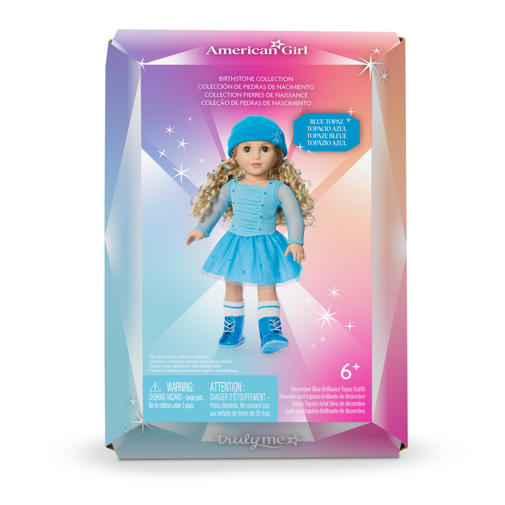 December Blue Brilliance Topaz Outfit for 18-inch Dolls A8