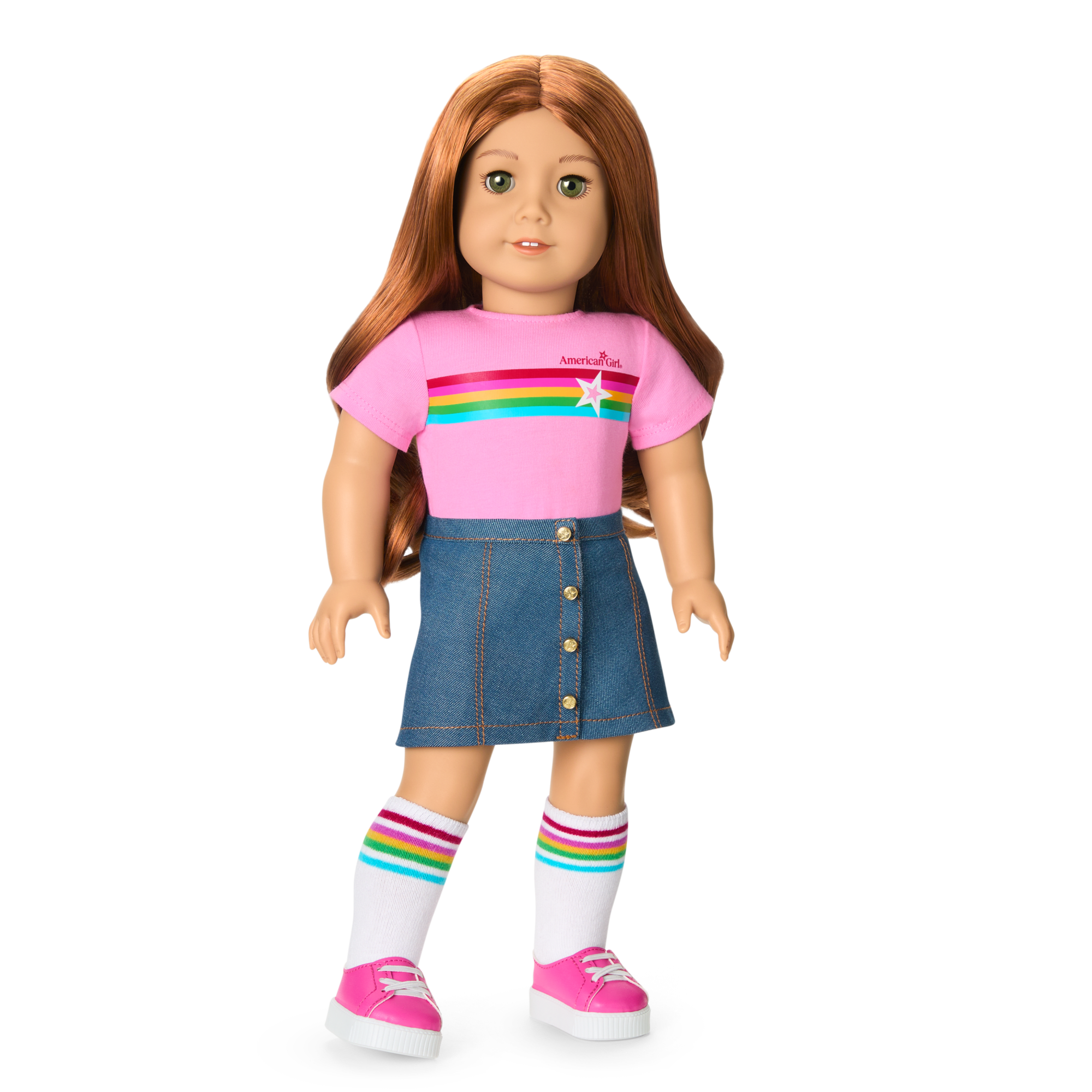 Truly Me™ 18-inch Doll #103 with wavy red hair B8