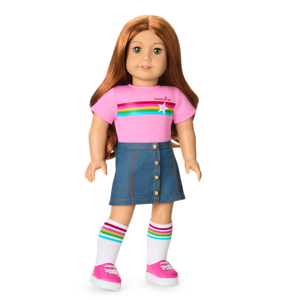 Truly Me™ 18-inch Doll #103 with wavy red hair A9
