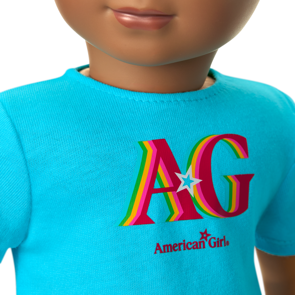 Truly Me™ 18-inch Doll #113 with curly dark-brown hair A0
