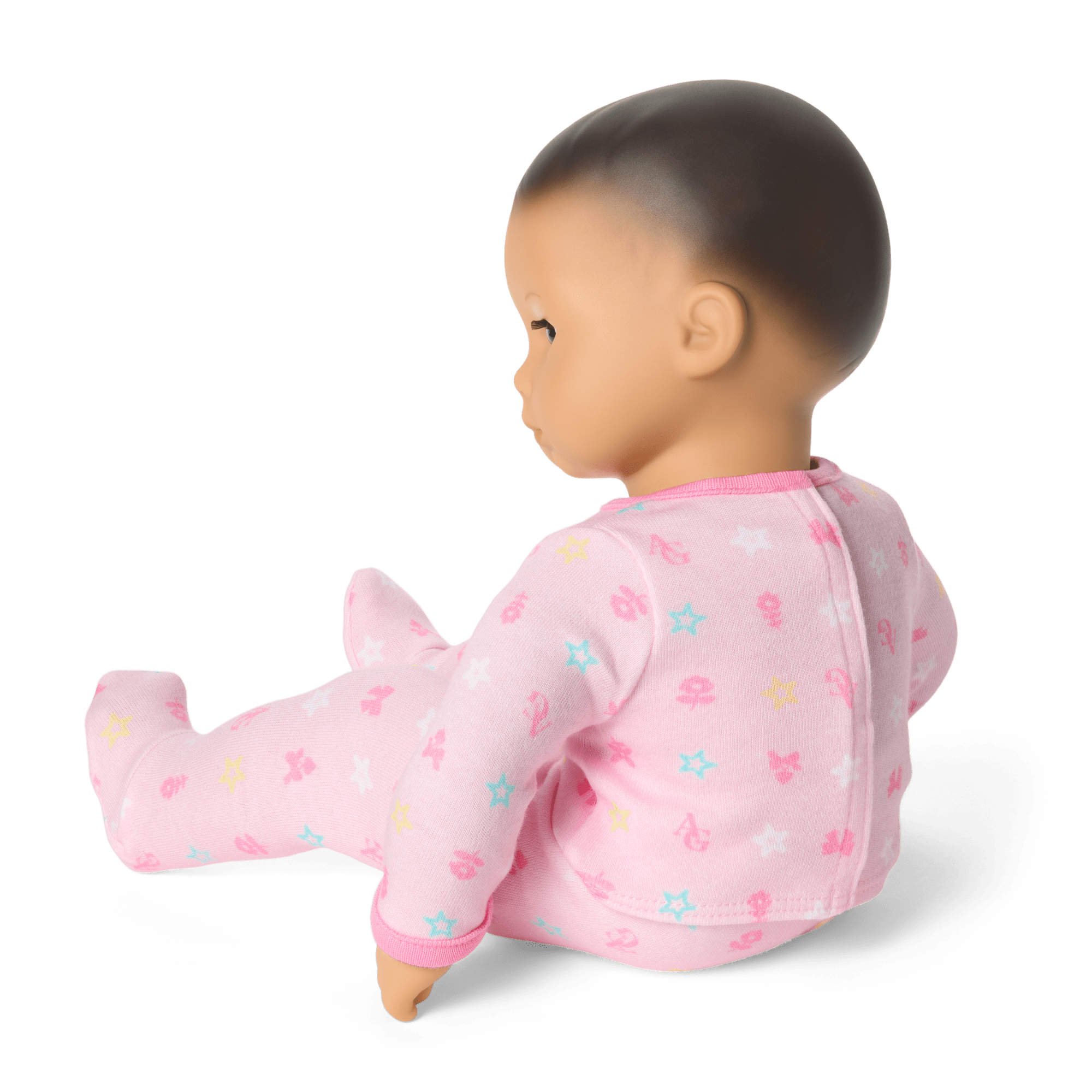 Bitty Baby® Doll #4 with black hair in Pastel Pink E9
