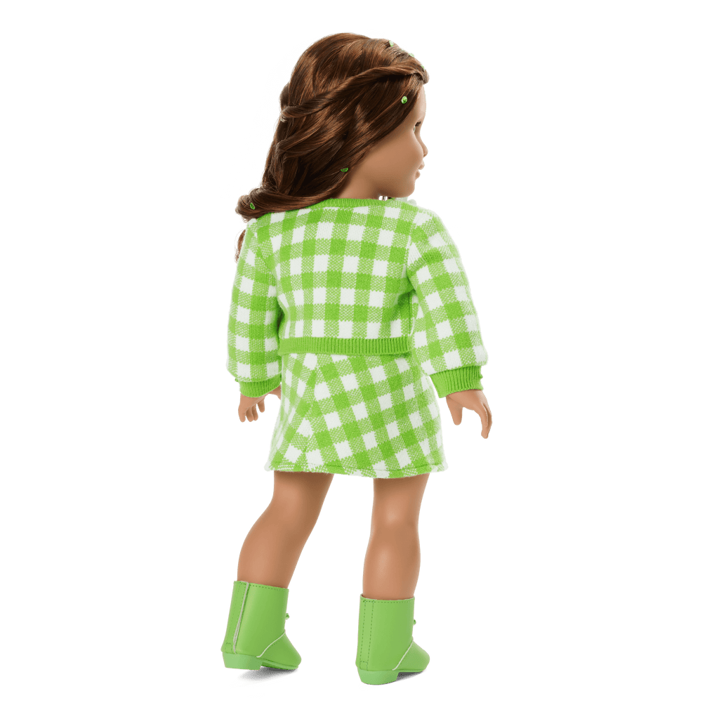 August Peridot Glow Outfit for 18-inch Dolls F6