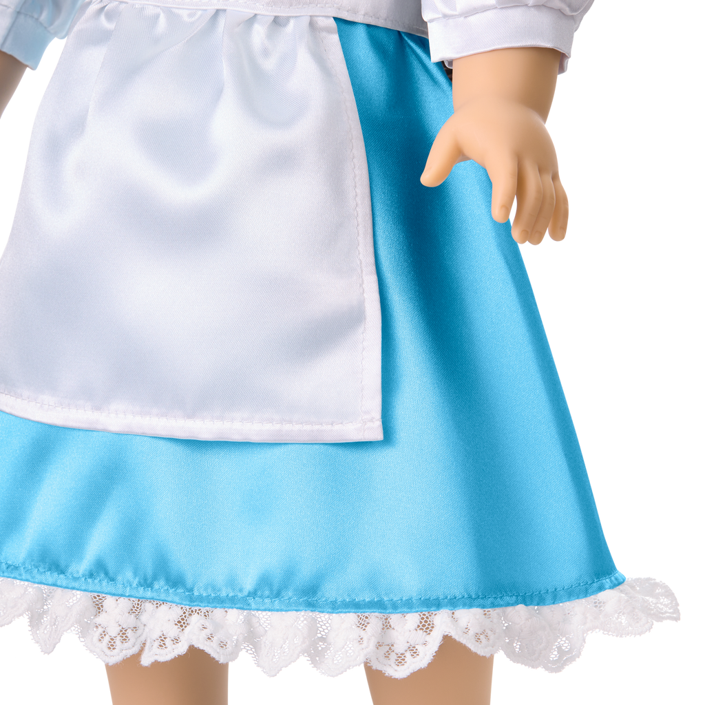 American Girl® Disney Princess Belle Blue Dress, Mrs. Potts, Chip & Accessories for 18-inch Dolls D4