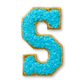 AG™ Letter S Stick-On Patch E8
