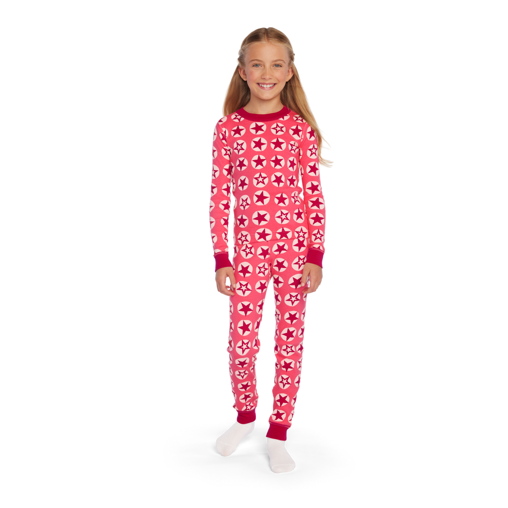 American Girl® x Hanna Andersson Berry Bright Stars Pajamas for Little Girls & Girls C9
