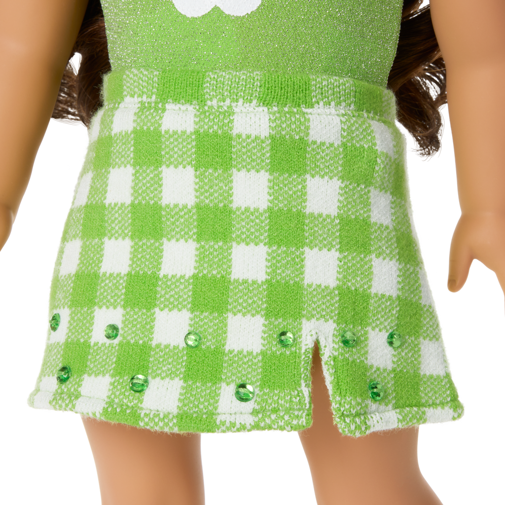 August Peridot Glow Outfit for 18-inch Dolls F6