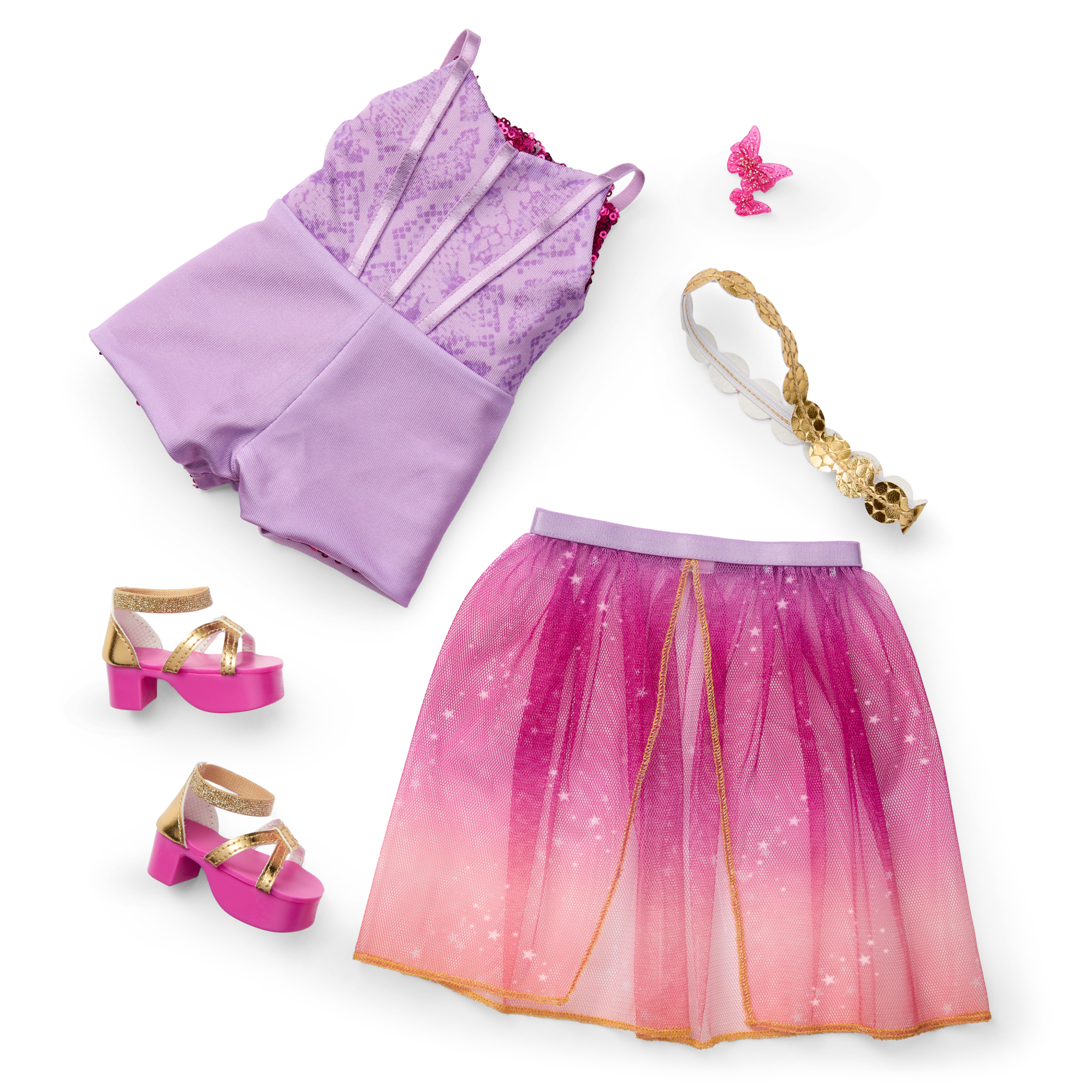 Glam Sparkly Concert Outfit for 18-inch Dolls B6