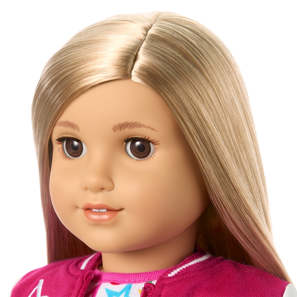 Truly Me™ 18-inch Doll #131 with straight blonde hair B4