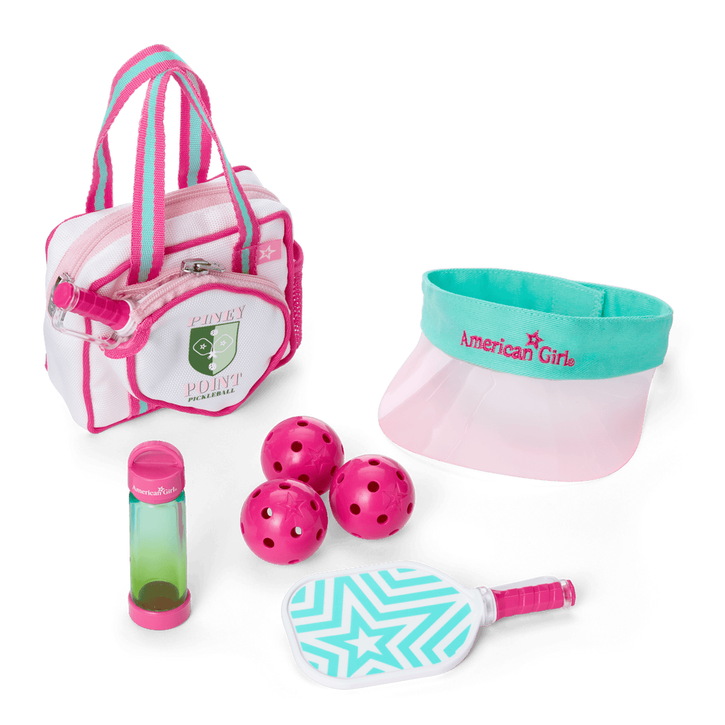 Raquel's™ Pickleball Bag & Paddle Set for 18-inch Dolls (Girl of the Year™ 2026) E8