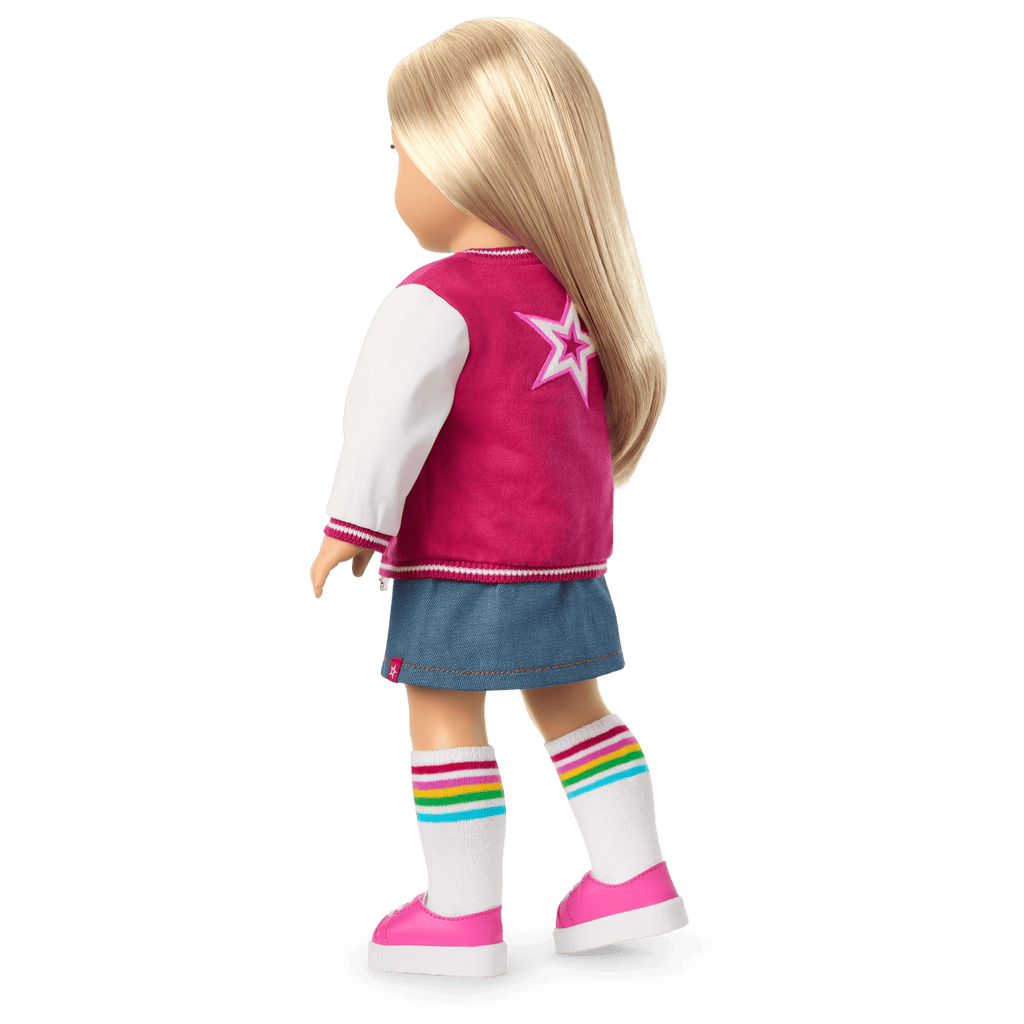 Truly Me™ 18-inch Doll #100 with straight layered blonde hair B7