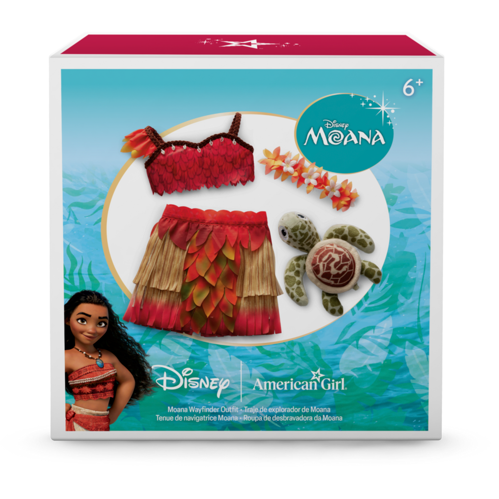 Disney Moana Wayfinder Outfit & Sea Turtle Plush for 18-inch Dolls by American Girl® C9