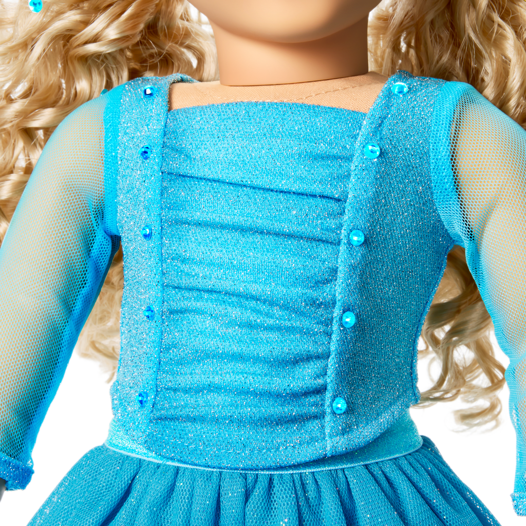 December Blue Brilliance Topaz Outfit for 18-inch Dolls A8