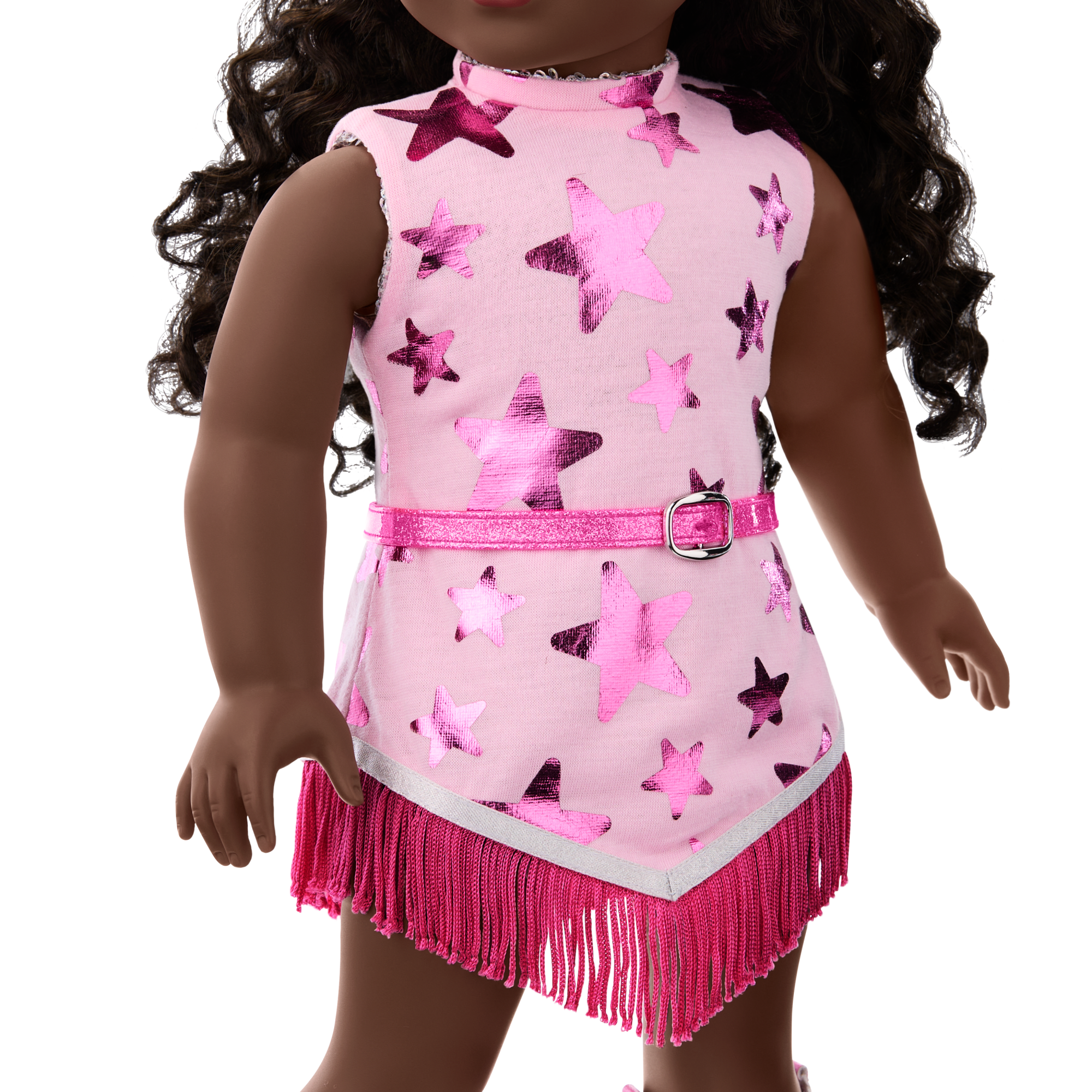 Glam Pink Cowgirl Outfit for 18-inch Dolls A7