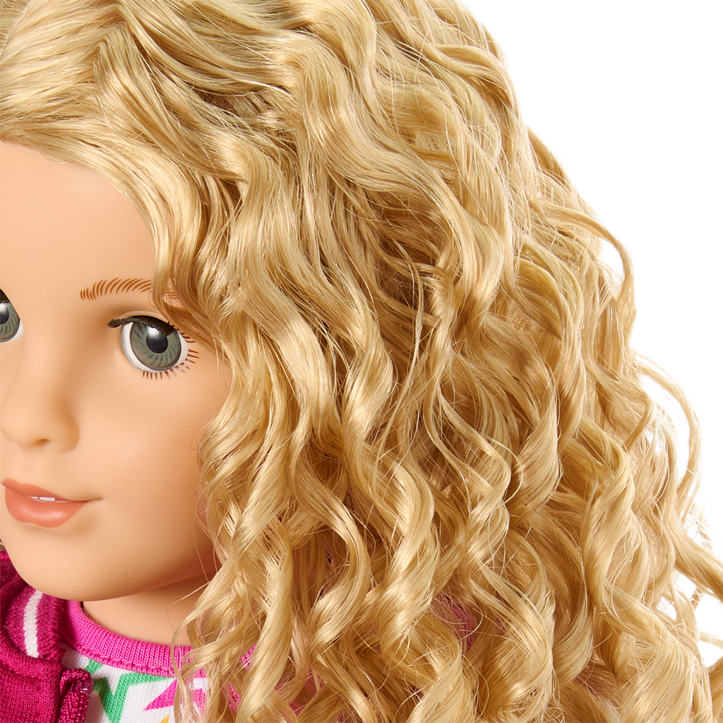 Truly Me™ 18-inch Doll #115 with curly blonde hair A3
