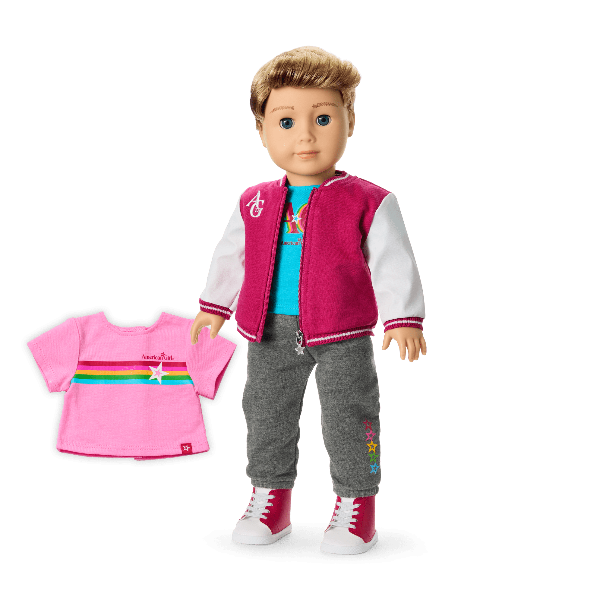 Truly Me™ 18-inch Doll #104 with straight caramel hair A5