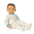 Bitty Baby® Doll #4 with black hair in Pastel Blue B3