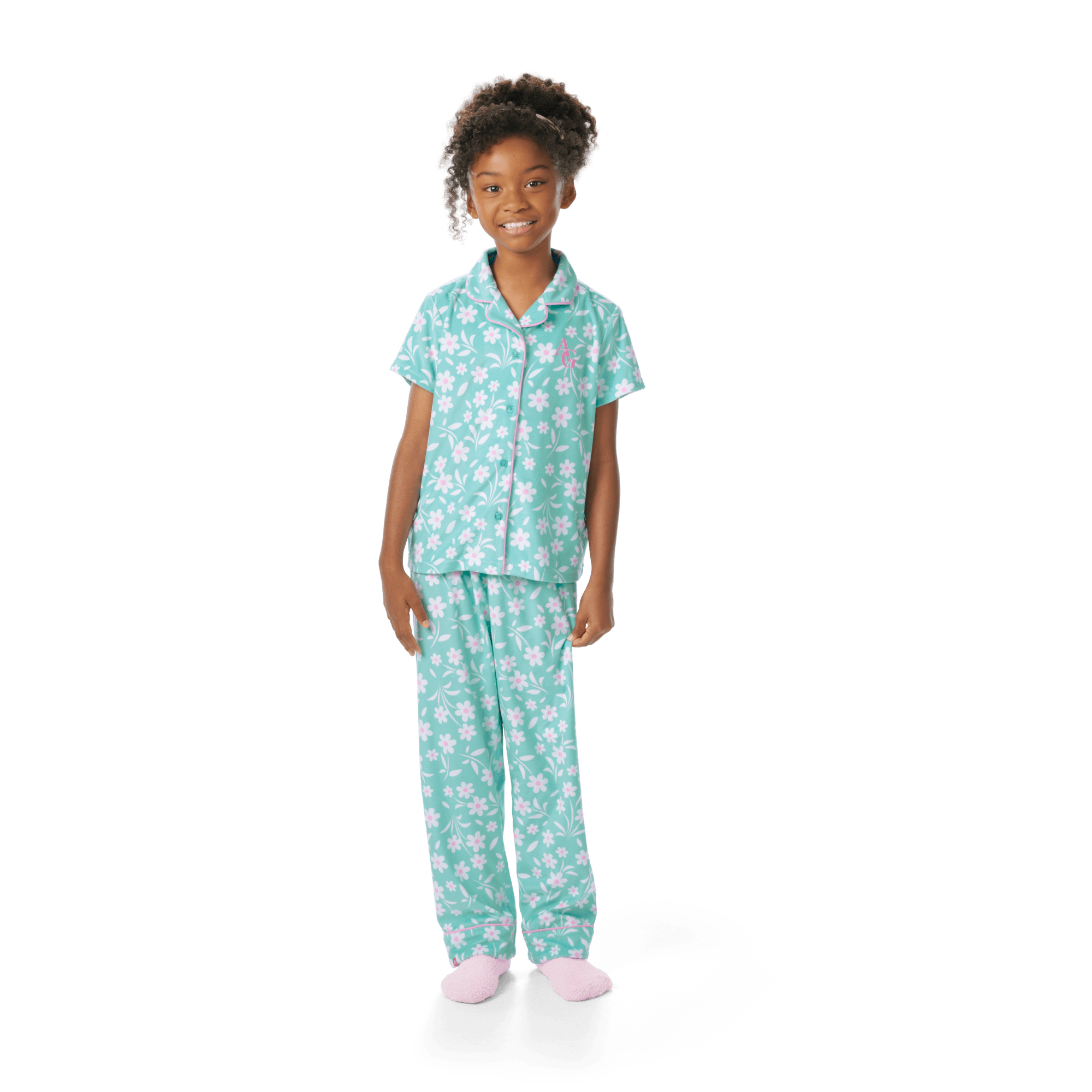 Flower Fun PJs for Girls A4