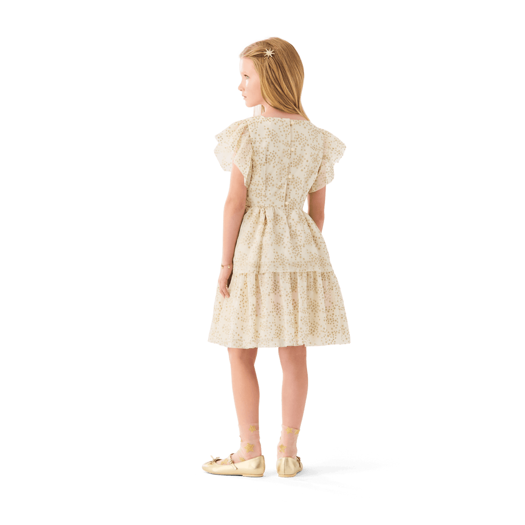 American Girl® x Janie and Jack Sparkly Cream Celebration Dress for Little Girls & Girls A3