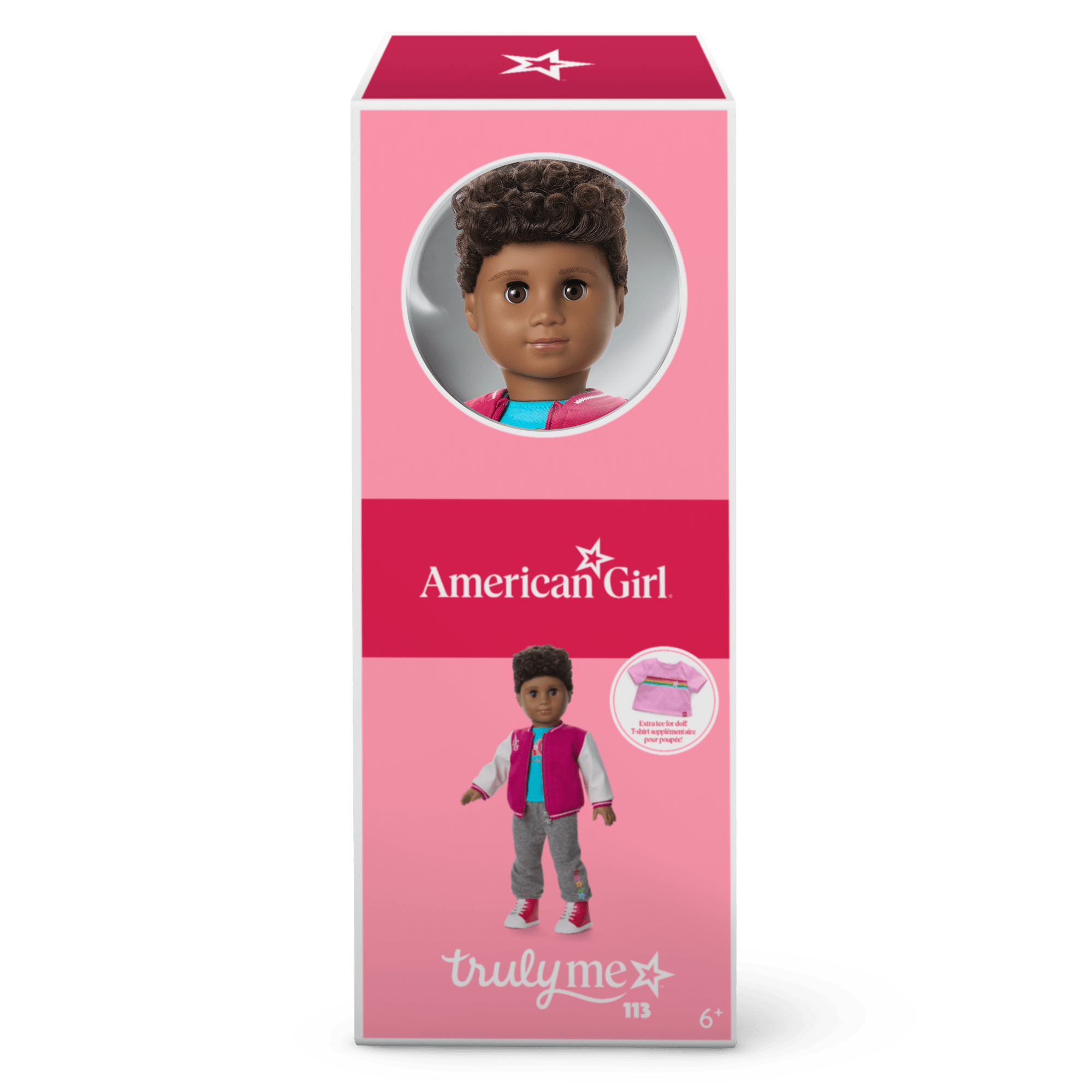 Truly Me™ 18-inch Doll #113 with curly dark-brown hair A0